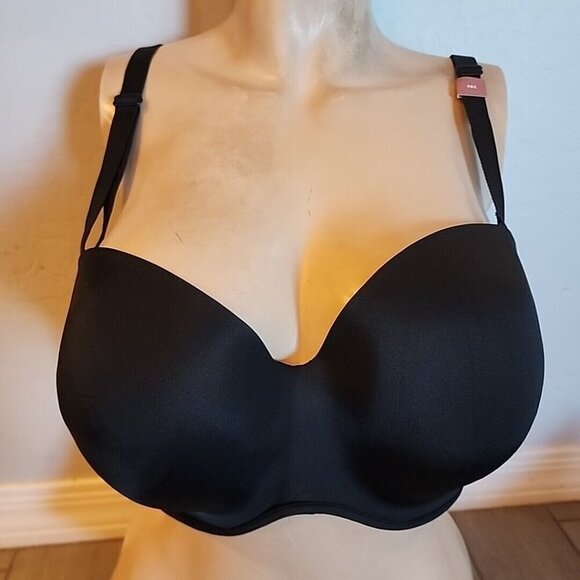 Cacique Bra  Boost Multiway Strapless 46C Black Underwire Padded NWT - Picture 1 of 6